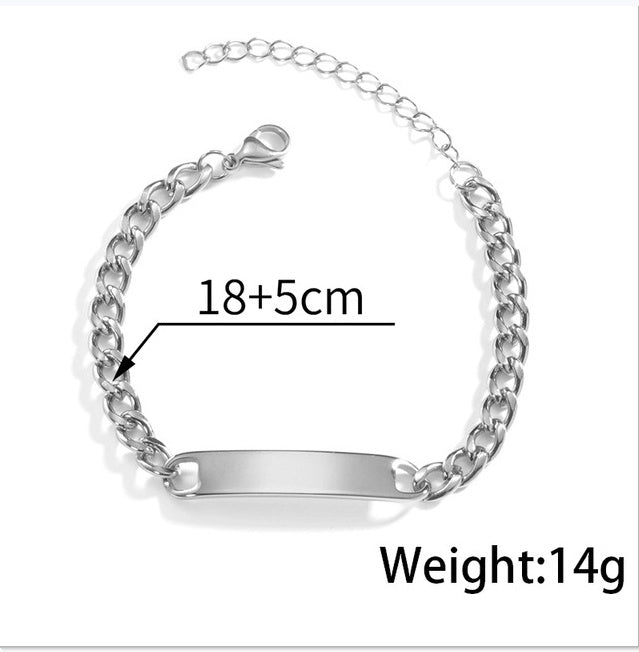 Laser Engraved Eye Photo Bracelet