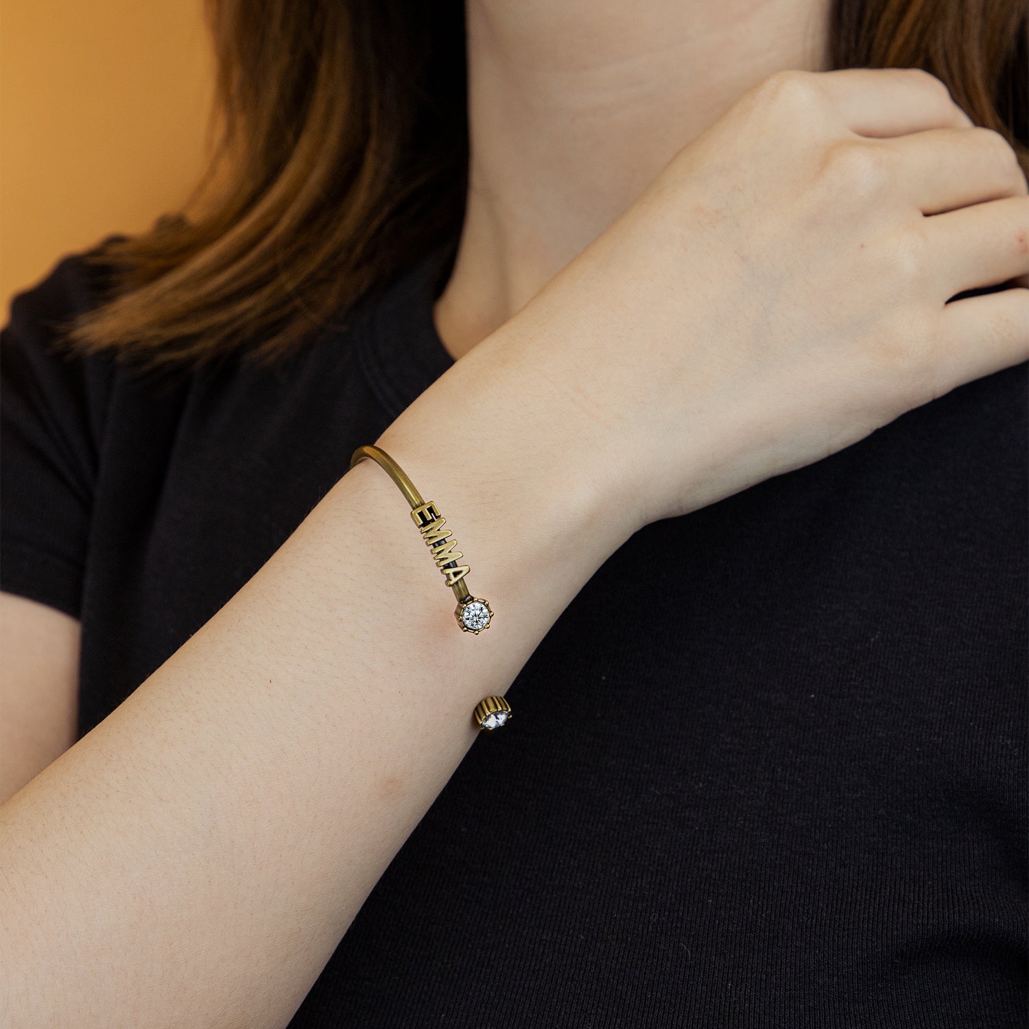 Fashion Bronze Letter Bracelet