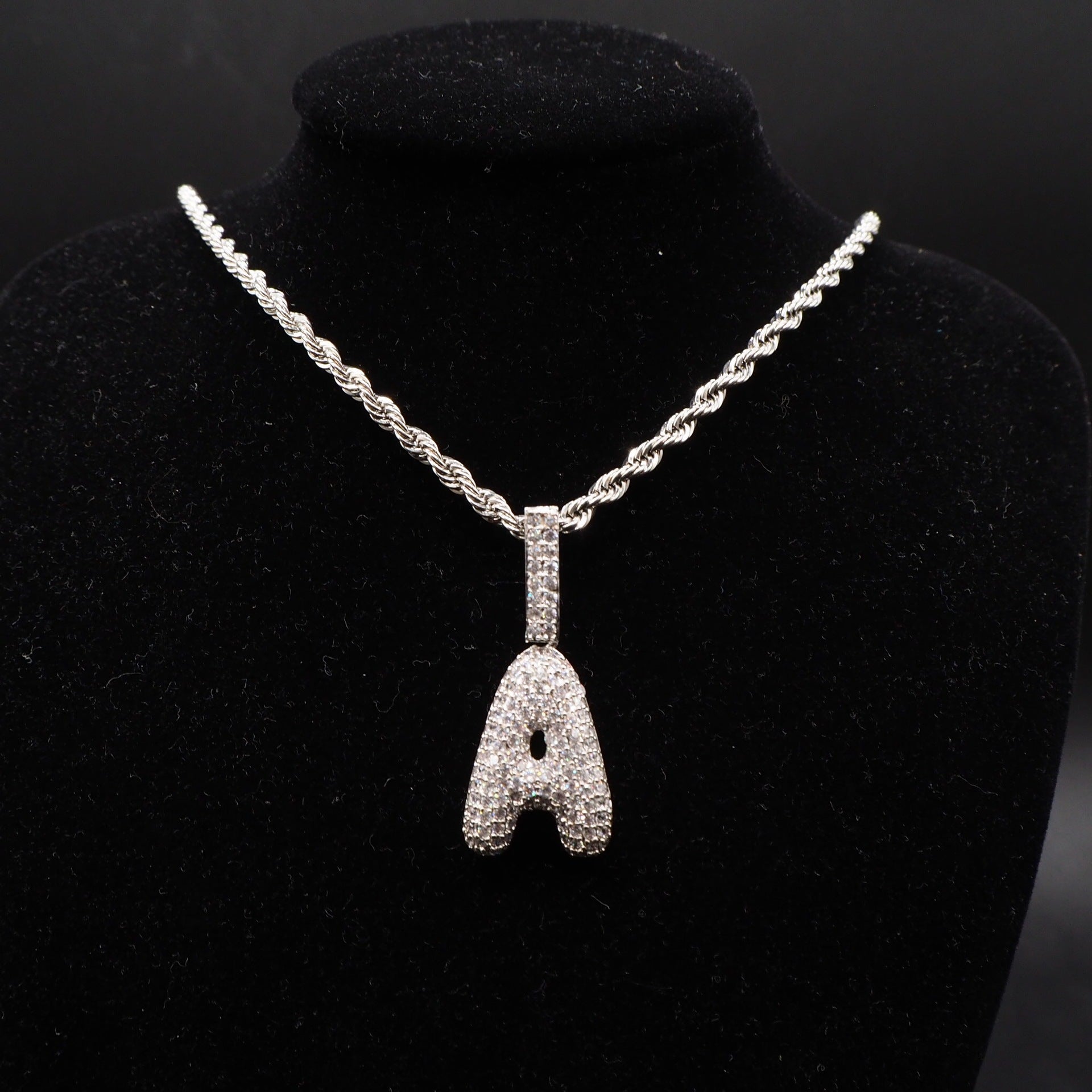 Letter pendant necklace