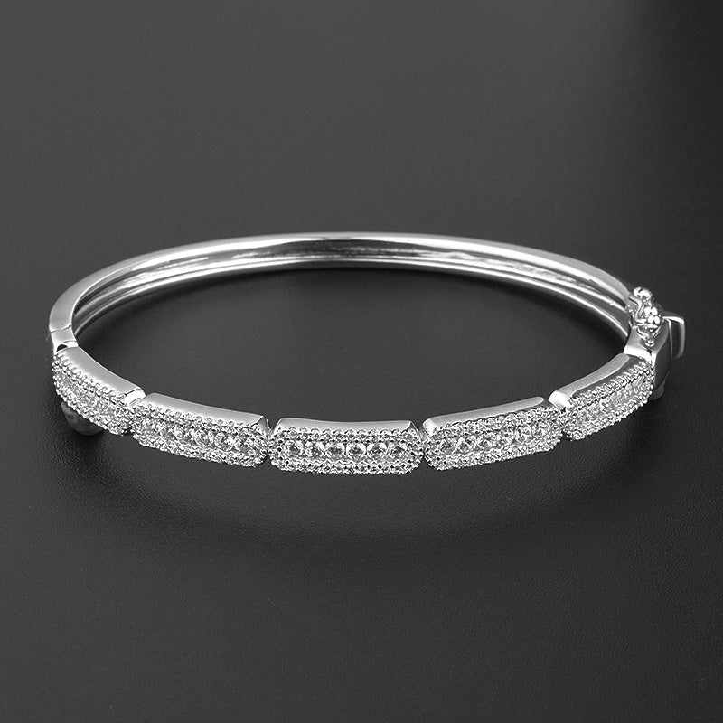 Diamond Silver Zircon Fashion Simple Ring