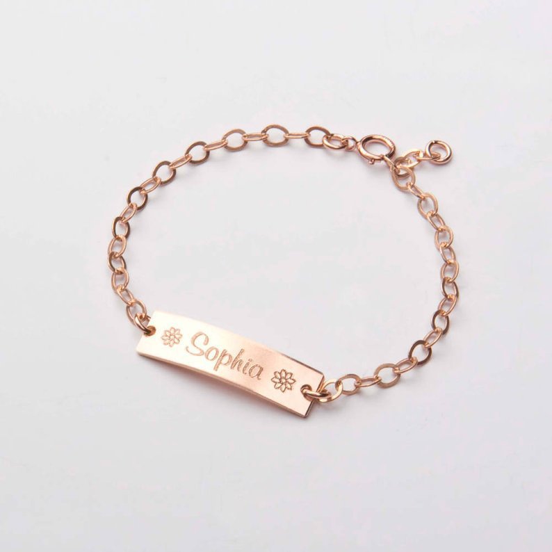 Personalized Lettering Children's Bracelet Can Be Adjusted