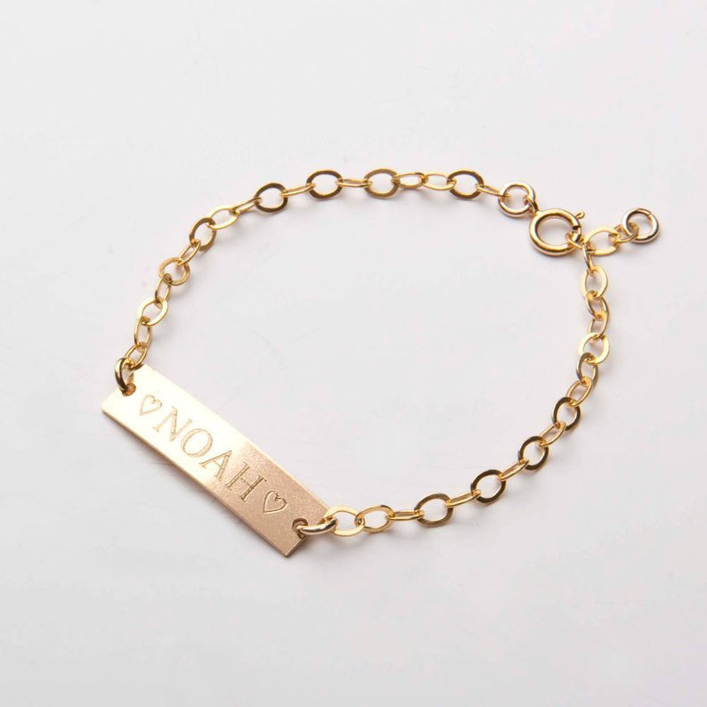 Personalized Lettering Children's Bracelet Can Be Adjusted