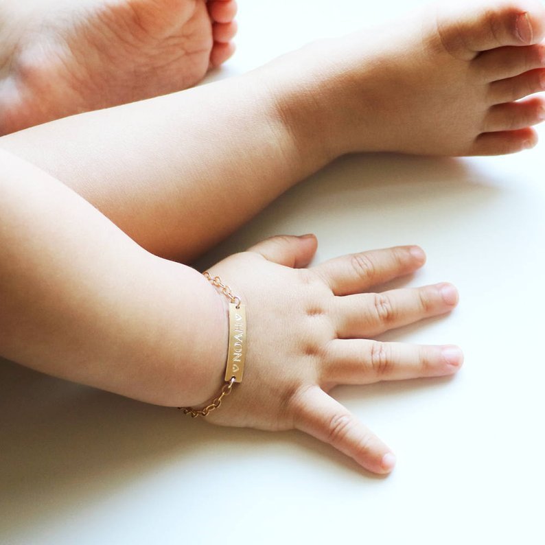 Personalized Lettering Children's Bracelet Can Be Adjusted