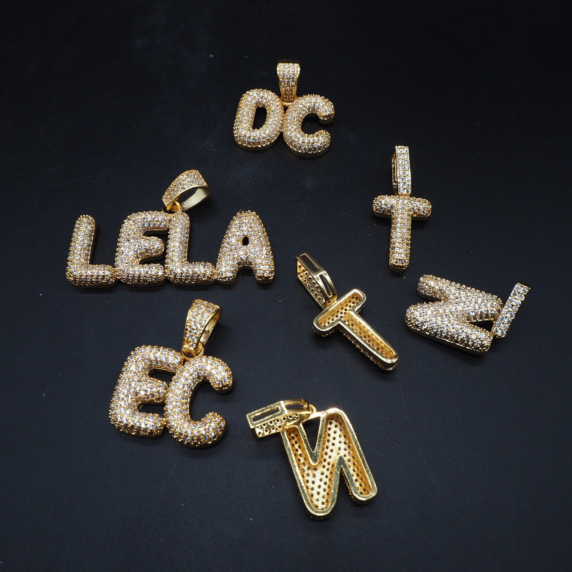 Letter pendant necklace