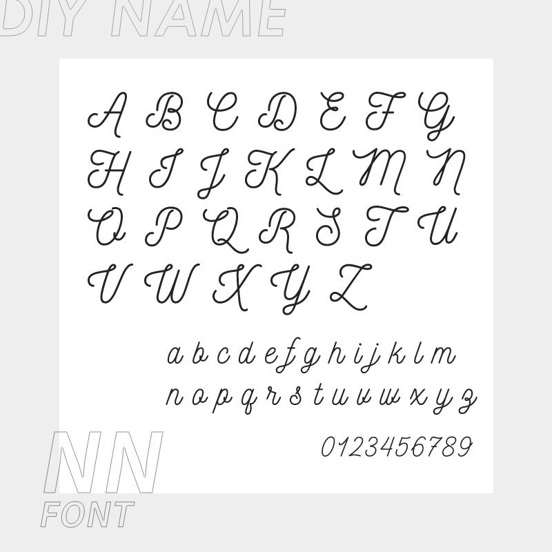 Personalized 316L Stainless Steel English Letter Name Foot Chain