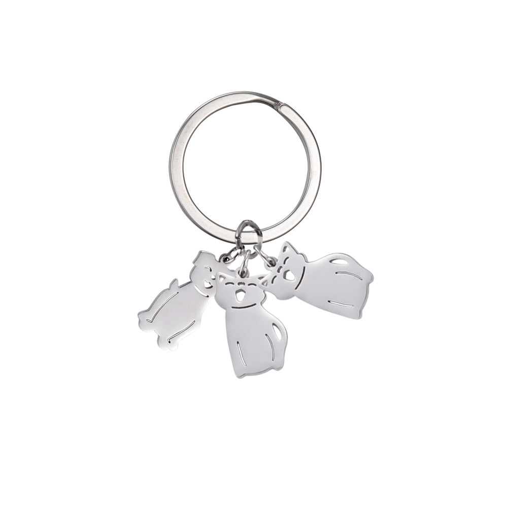 Personalized Custom Name Date Keychain Boy Girl Child Original