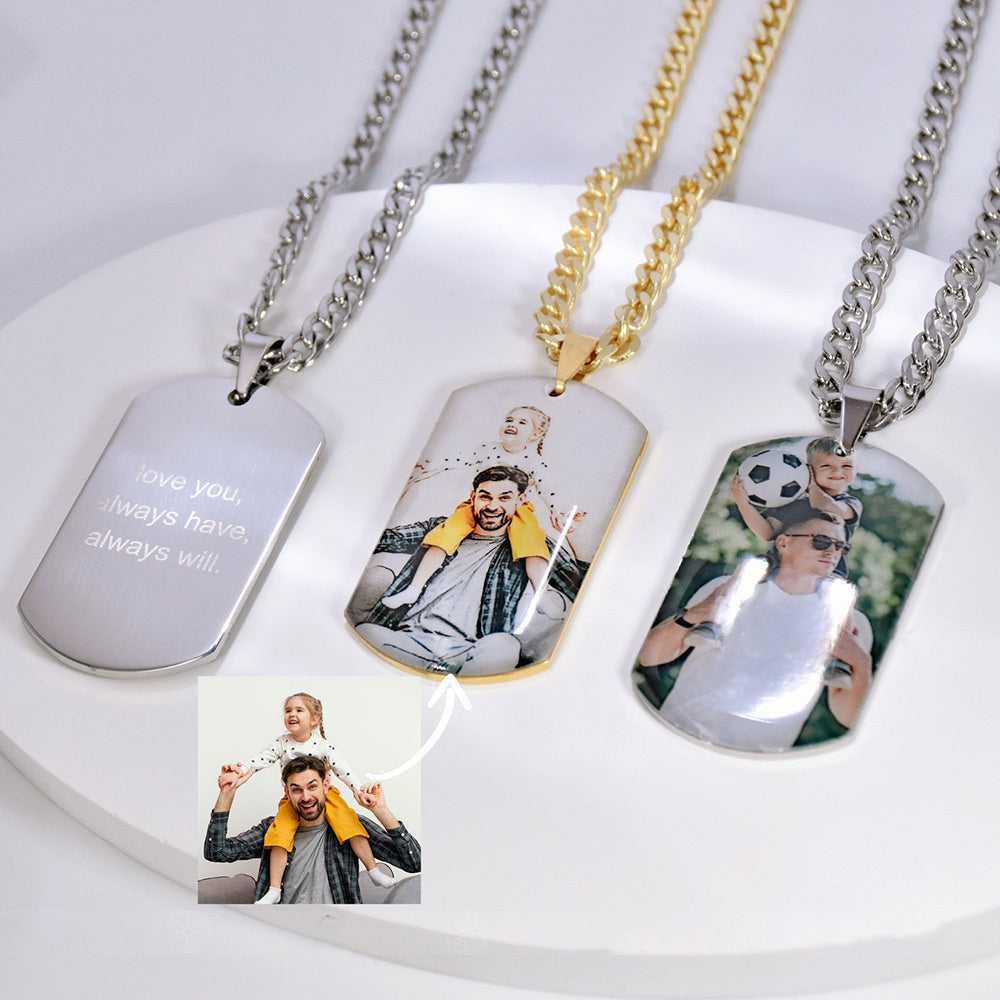 Fashion Photo Military Brand Stainless Steel Necklace