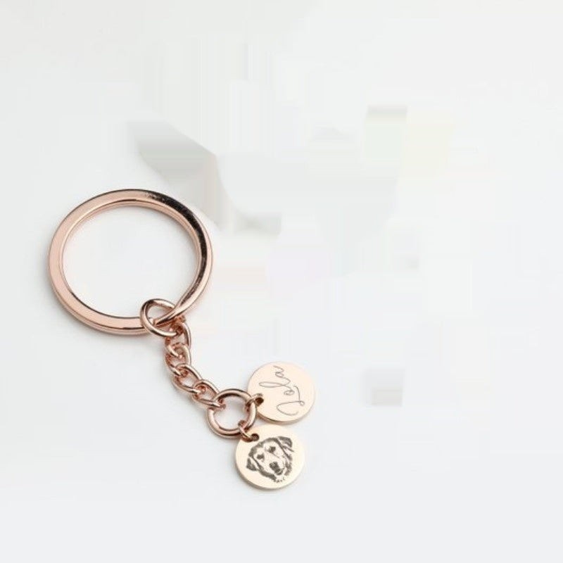 New Pet Photo Customized Souvenir Keychain