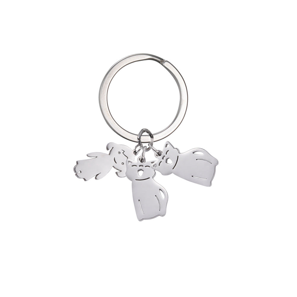 Personalized Custom Name Date Keychain Boy Girl Child Original