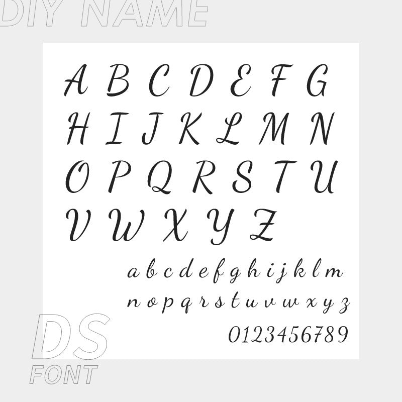 Personalized 316L Stainless Steel English Letter Name Foot Chain