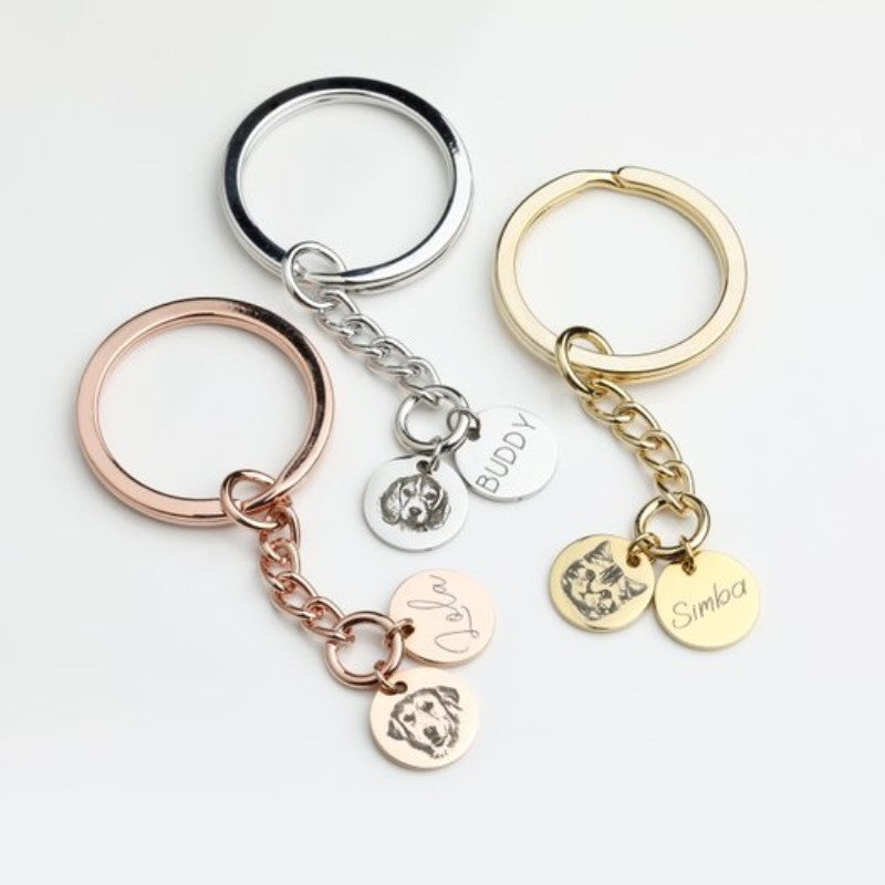 New Pet Photo Customized Souvenir Keychain