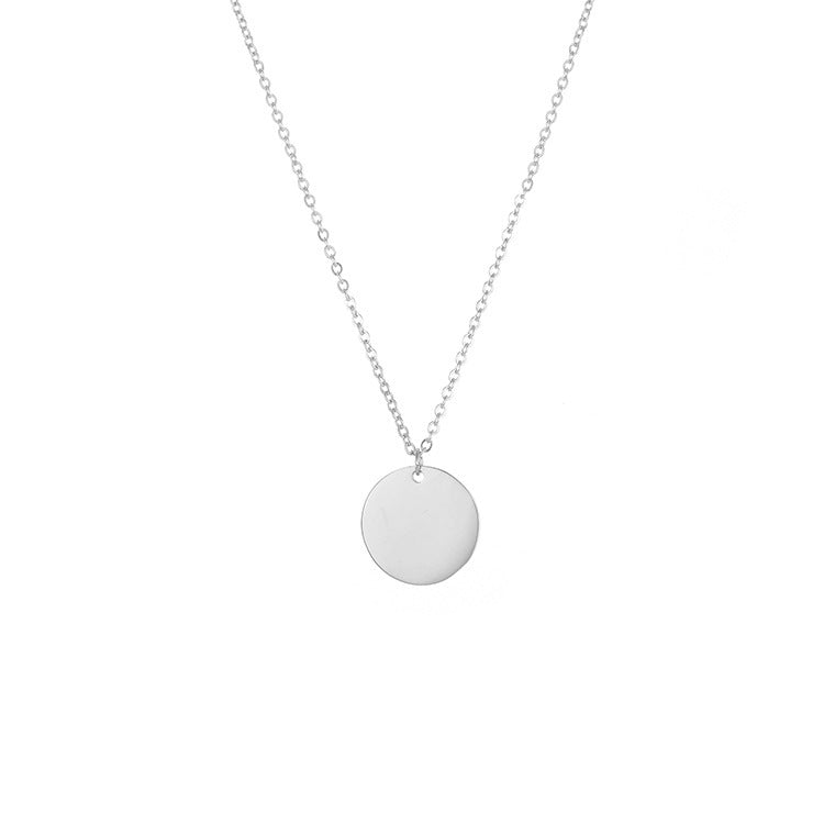 15MM round gold-plated necklace