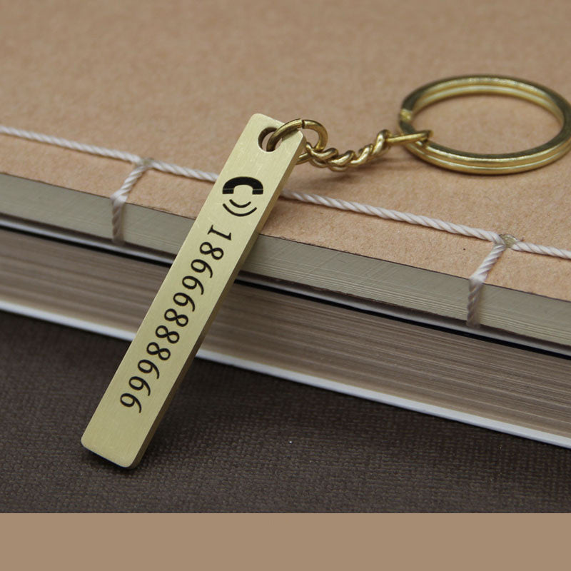 Stainless steel custom keychain