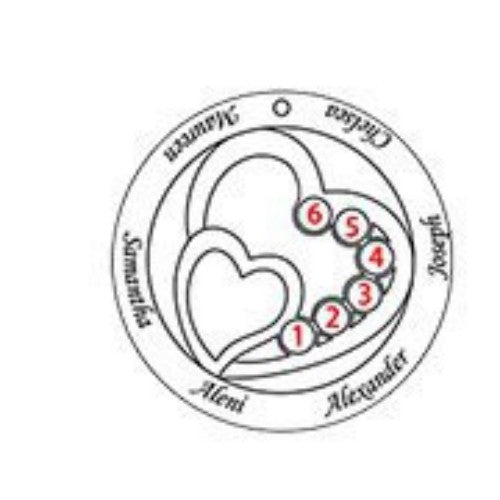 Sterling Silver Clavicle Chain Accessory Round Love Jewelry