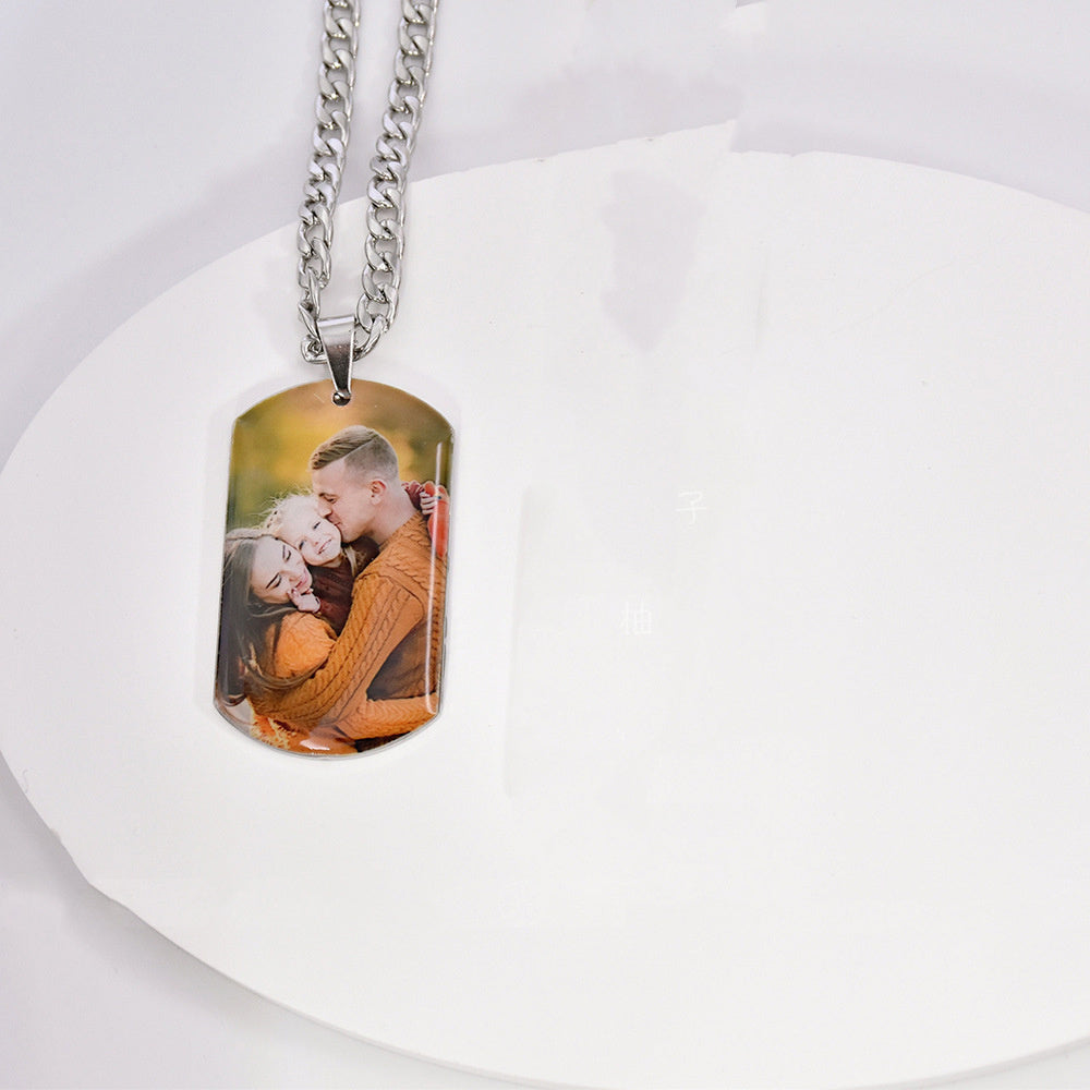 Fashion Photo Military Brand Stainless Steel Necklace