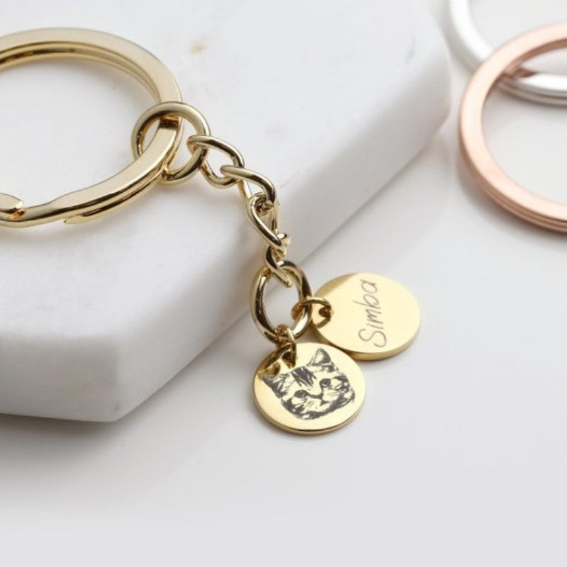 New Pet Photo Customized Souvenir Keychain