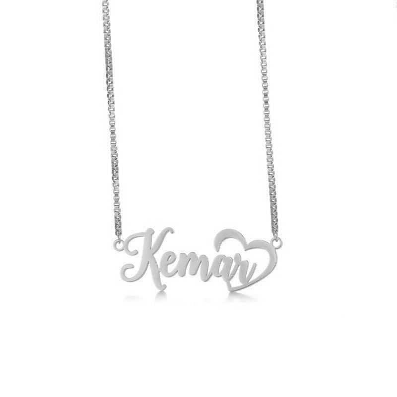 Fashionable Stainless Steel Simple English Name Clavicle Private Necklace