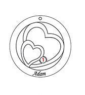 Sterling Silver Clavicle Chain Accessory Round Love Jewelry