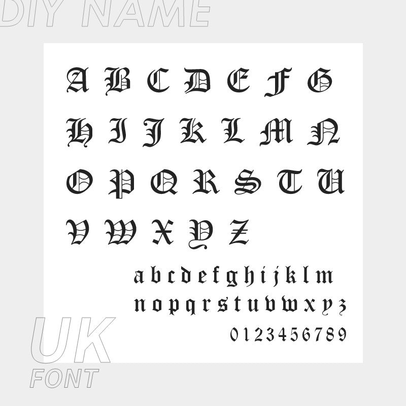 Personalized 316L Stainless Steel English Letter Name Foot Chain