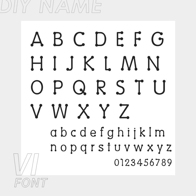 Personalized 316L Stainless Steel English Letter Name Foot Chain