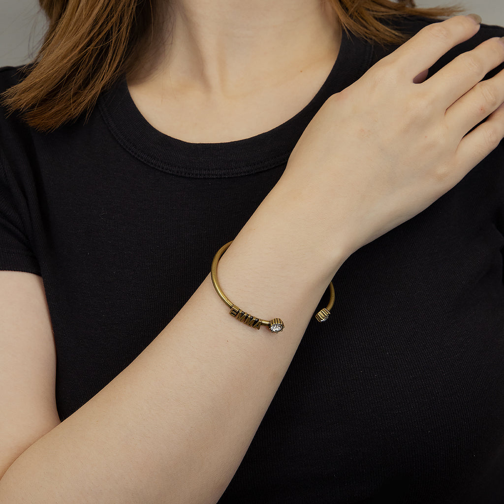 Fashion Bronze Letter Bracelet