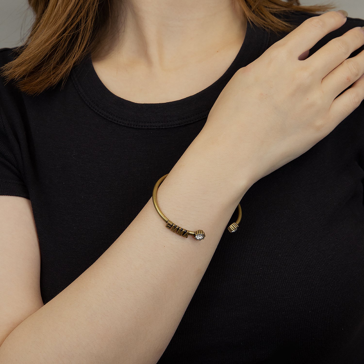 Fashion Bronze Letter Bracelet