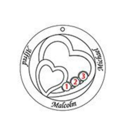 Sterling Silver Clavicle Chain Accessory Round Love Jewelry