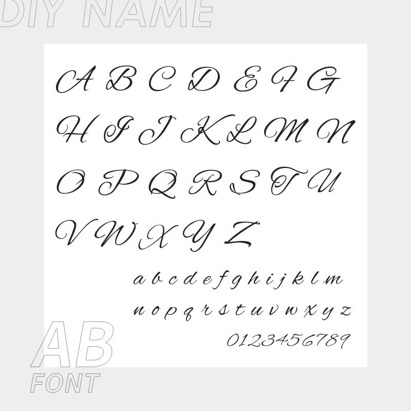 Personalized 316L Stainless Steel English Letter Name Foot Chain