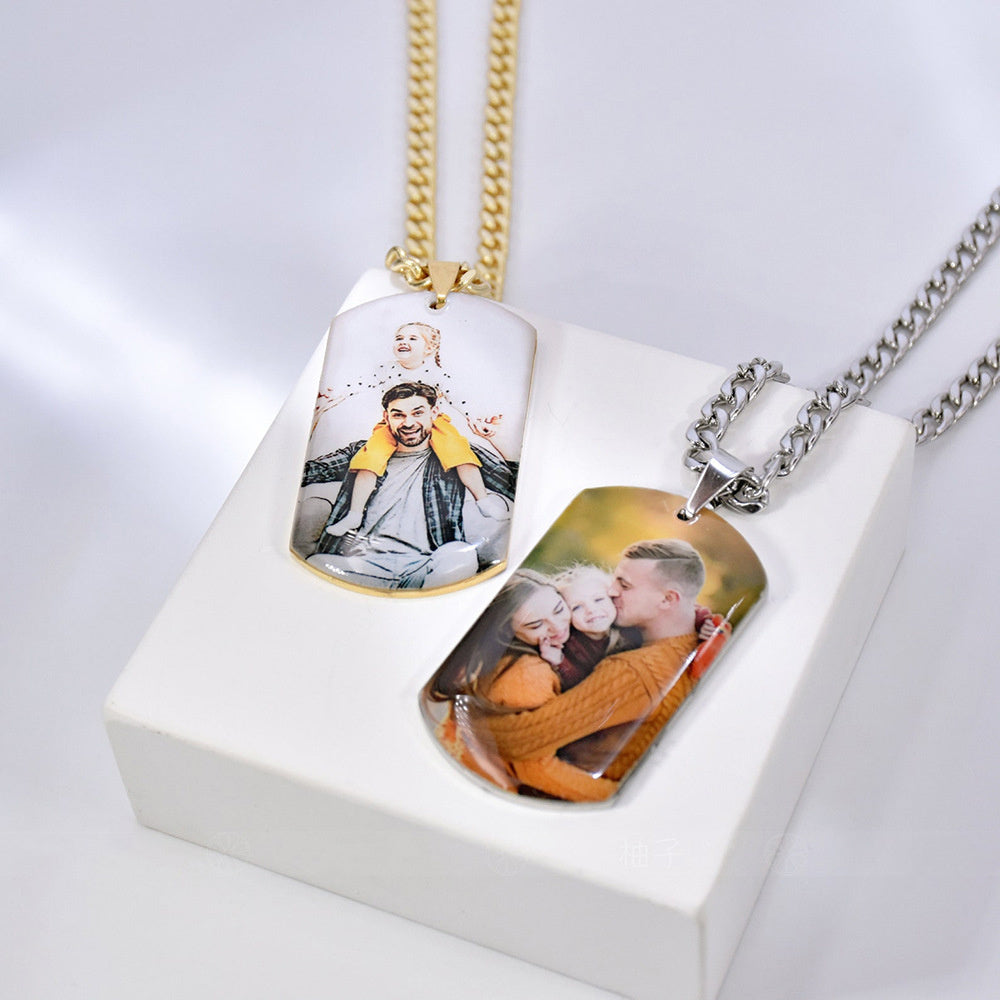 Fashion Photo Military Brand Stainless Steel Necklace
