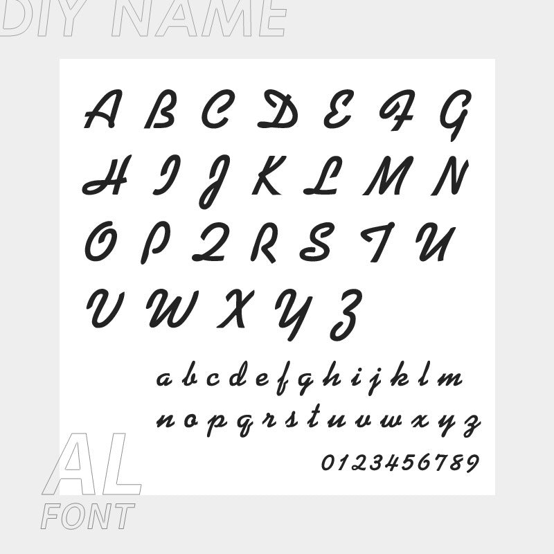 Personalized 316L Stainless Steel English Letter Name Foot Chain