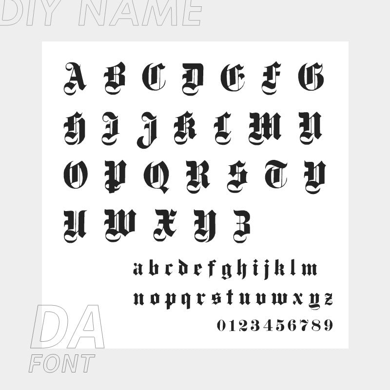 Personalized 316L Stainless Steel English Letter Name Foot Chain