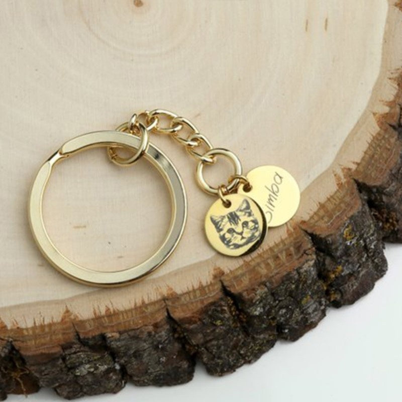 New Pet Photo Customized Souvenir Keychain